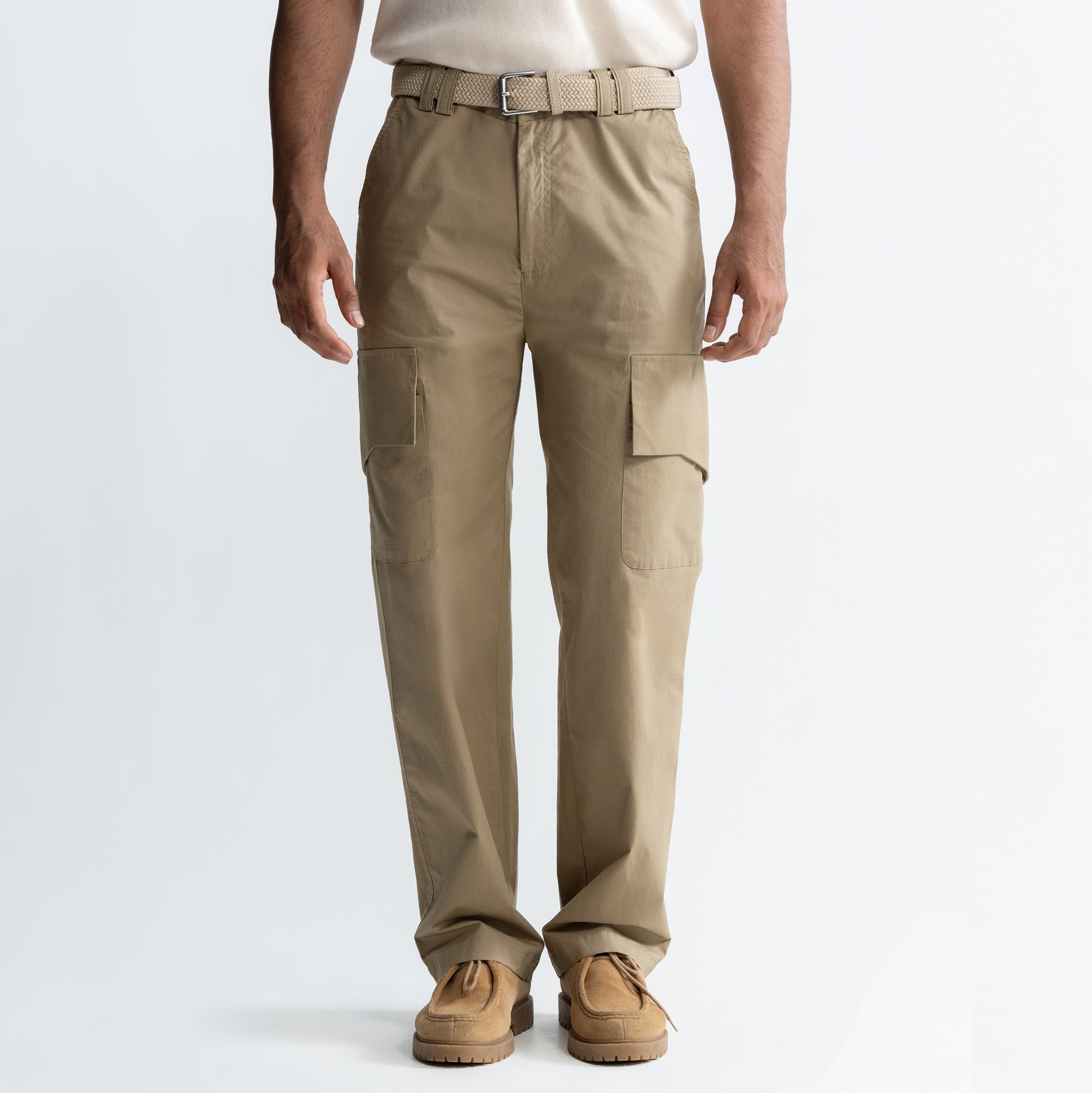 RIPSTOP CARGO PANTS - KHAKI