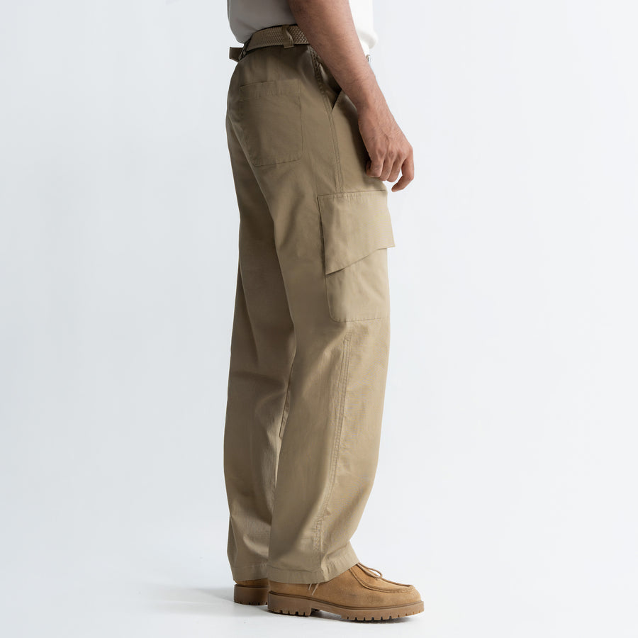 RIPSTOP CARGO PANTS - KHAKI