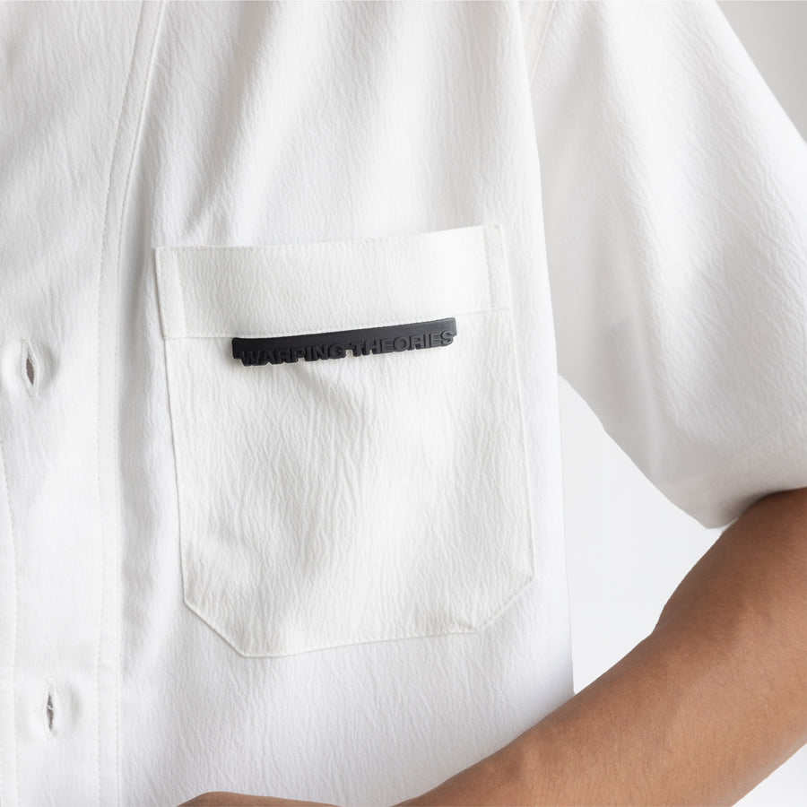 CRINKLE SHIRT- WHITE