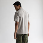 CRINKLE SHIRT - PALE CEMENT