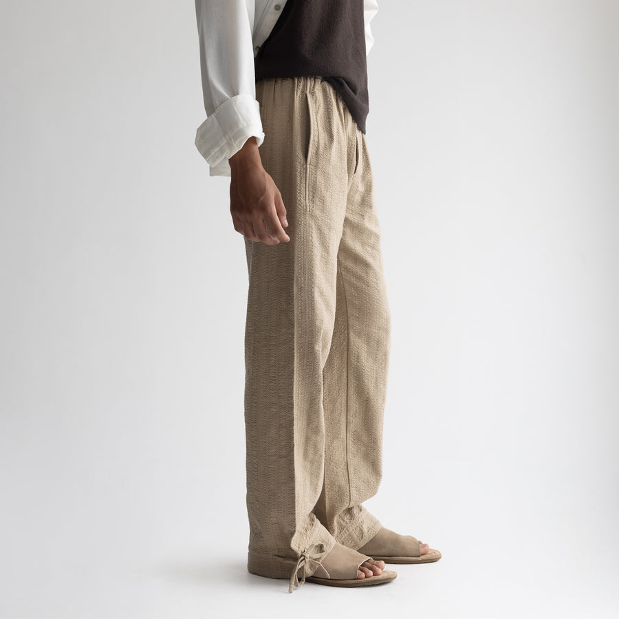 SEER SUCKER PYJAMA - KHAKI