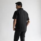 CRINKLE SHIRT - JET BLACK