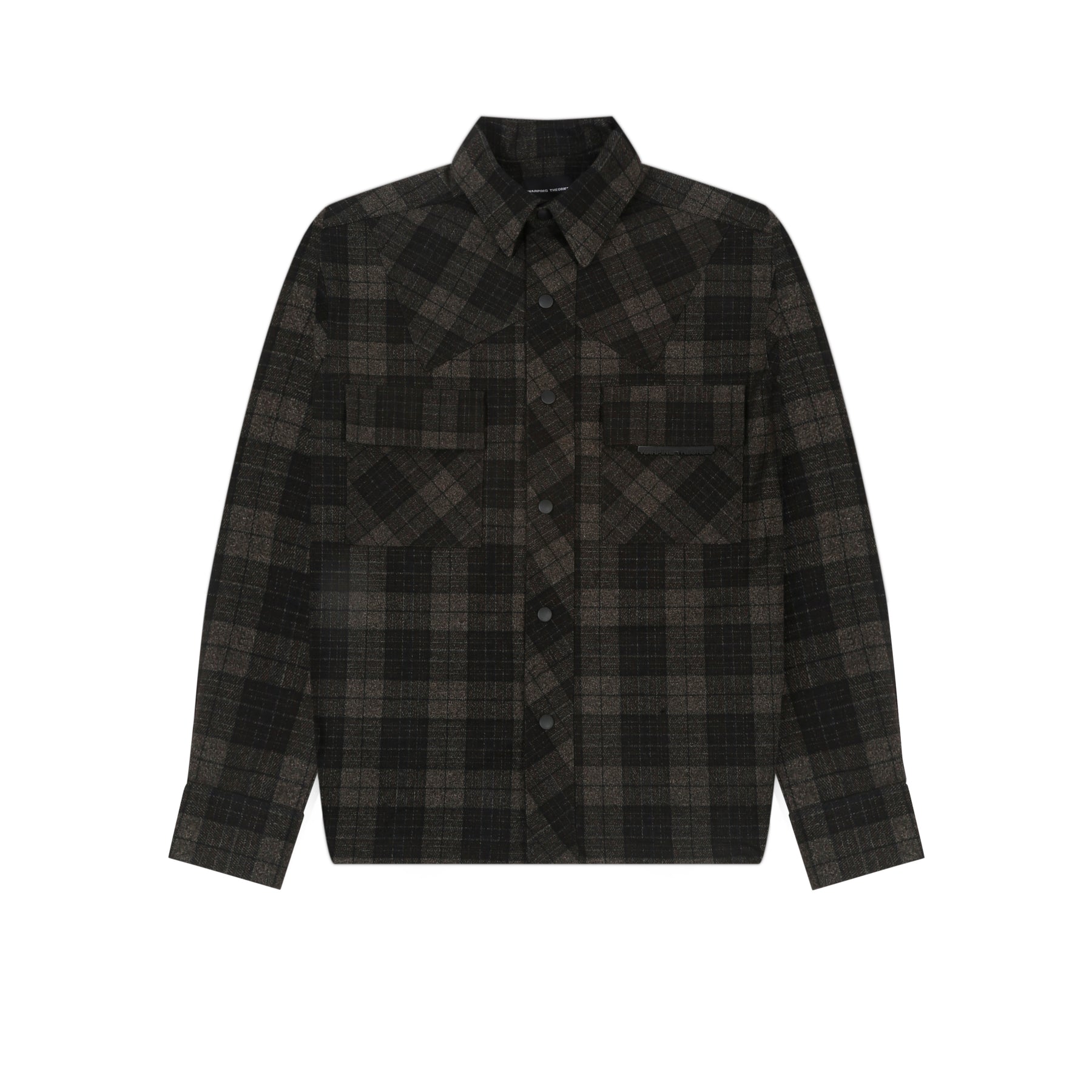 SNAP UP FLANNEL - SMOKED MOCHA