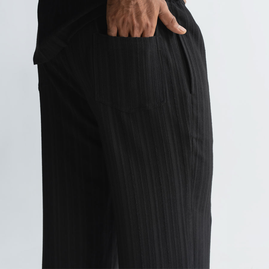 TWINE PANTS - BLACK