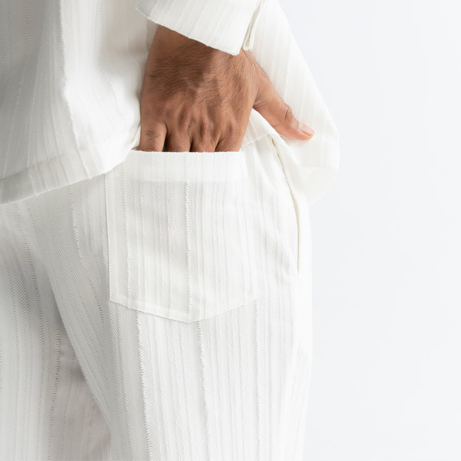 TWINE PANTS - WHITE