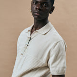 OLD MONEY POLO T-SHIRT - DULL CREAM