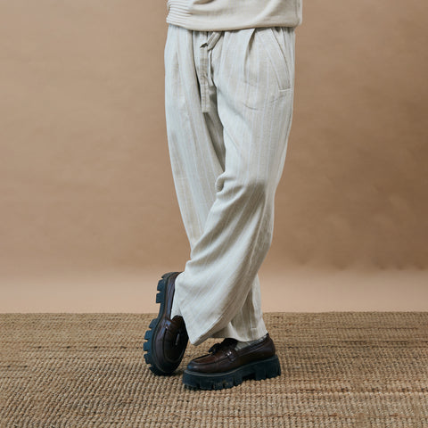 PLEATED PYJAMA- DOUGH