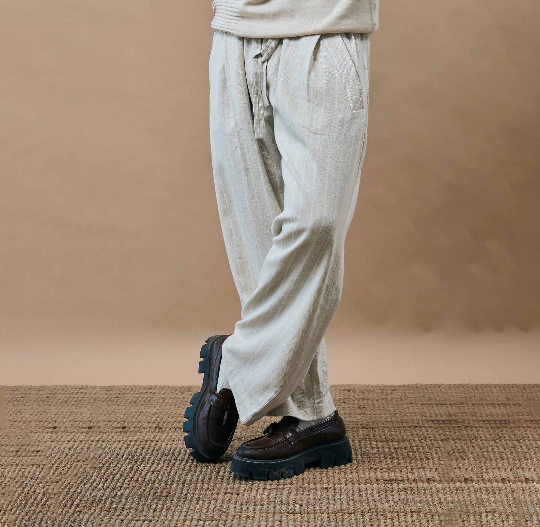 PLEATED PYJAMA- DOUGH