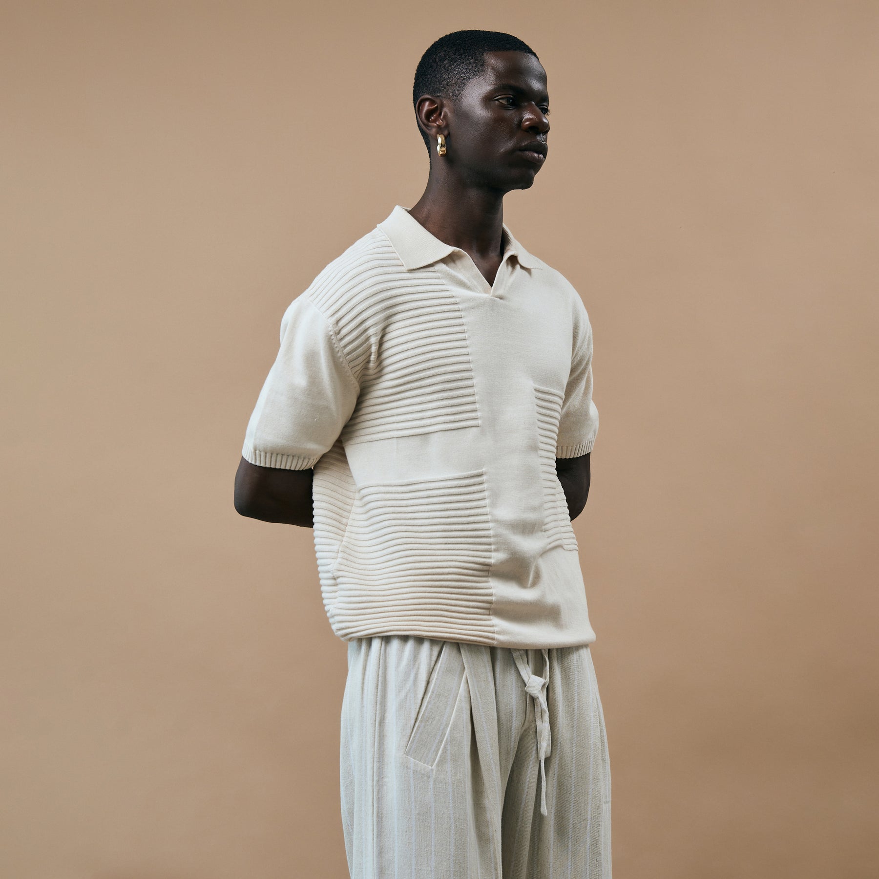 OLD MONEY POLO T-SHIRT - DULL CREAM