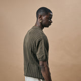 OLD MONEY POLO T SHIRT - DARK SAGE