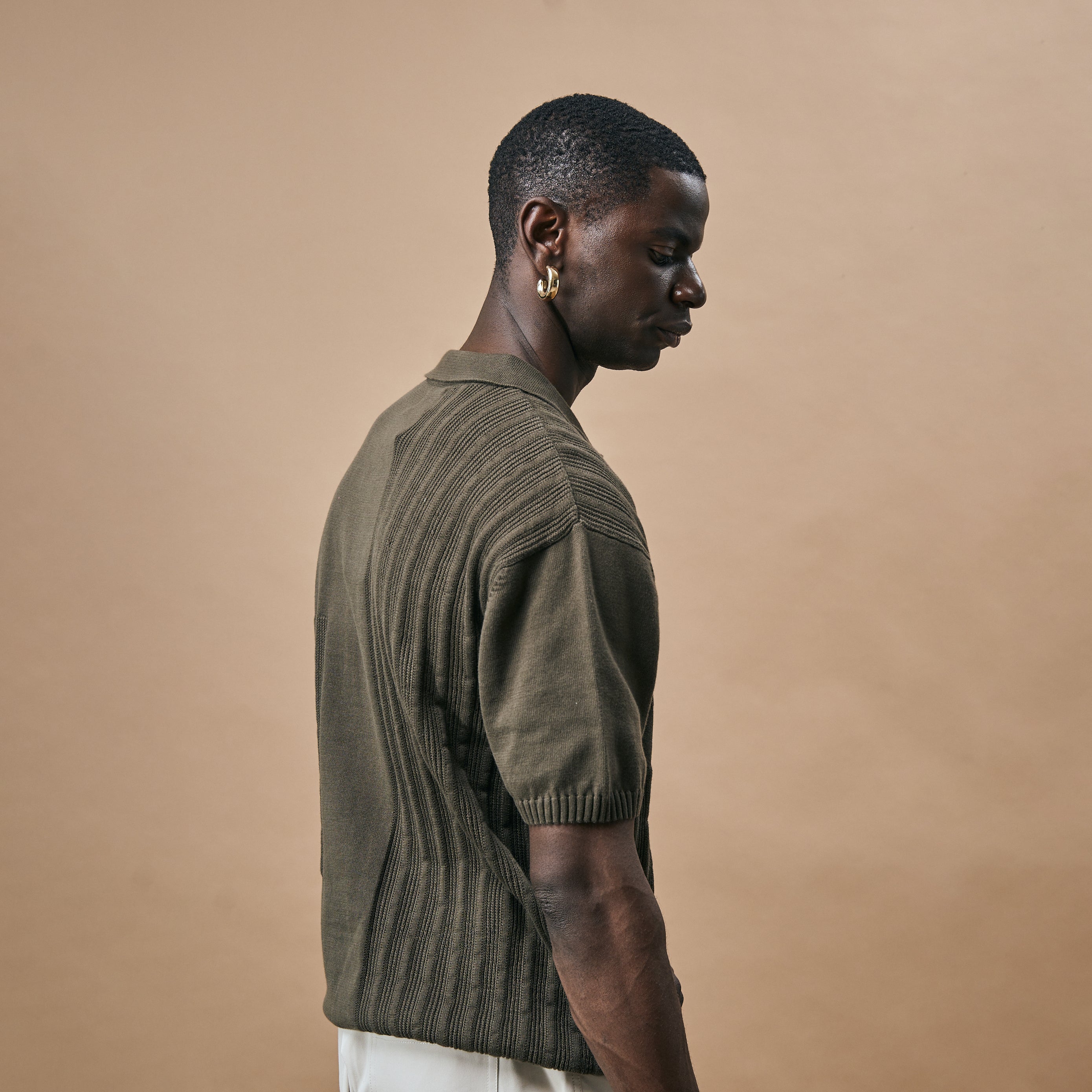 OLD MONEY POLO T SHIRT - DARK SAGE