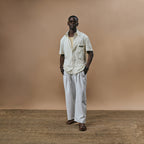 CABLE KNIT SHIRT - BONE