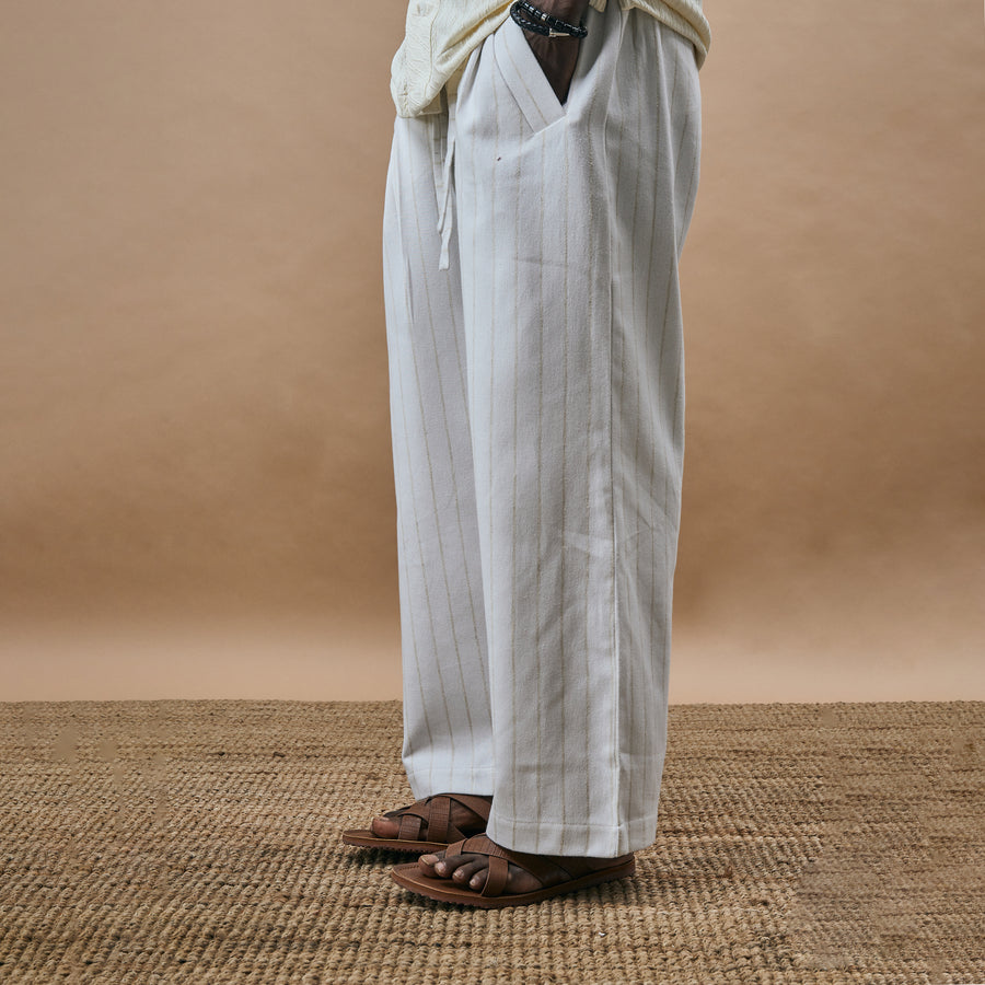 PLEATED PYJAMA- SUGAR