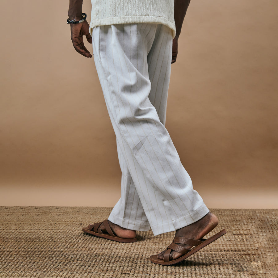 PLEATED PYJAMA- SUGAR