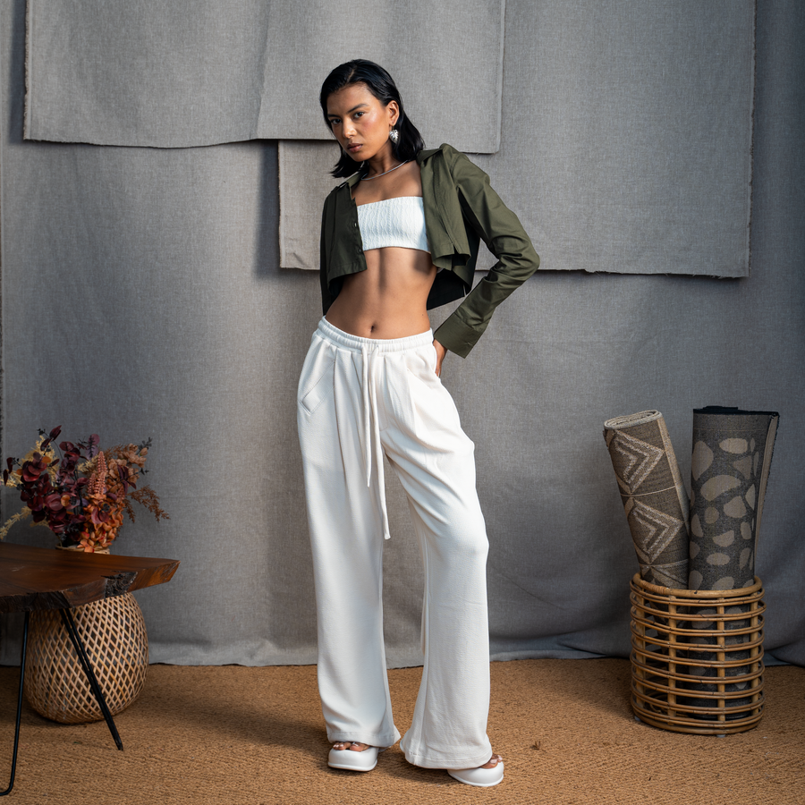 HIGH-LOW SHIRT- MOSS