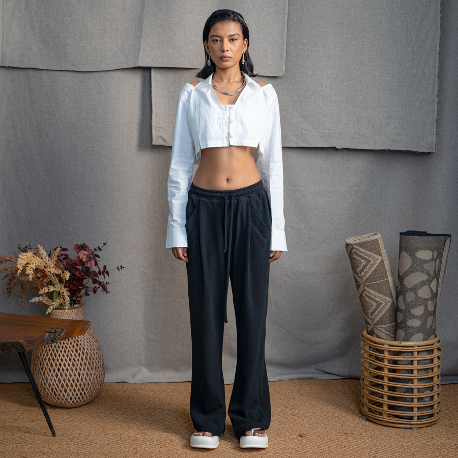 HIGH-LOW SHIRT- SALT