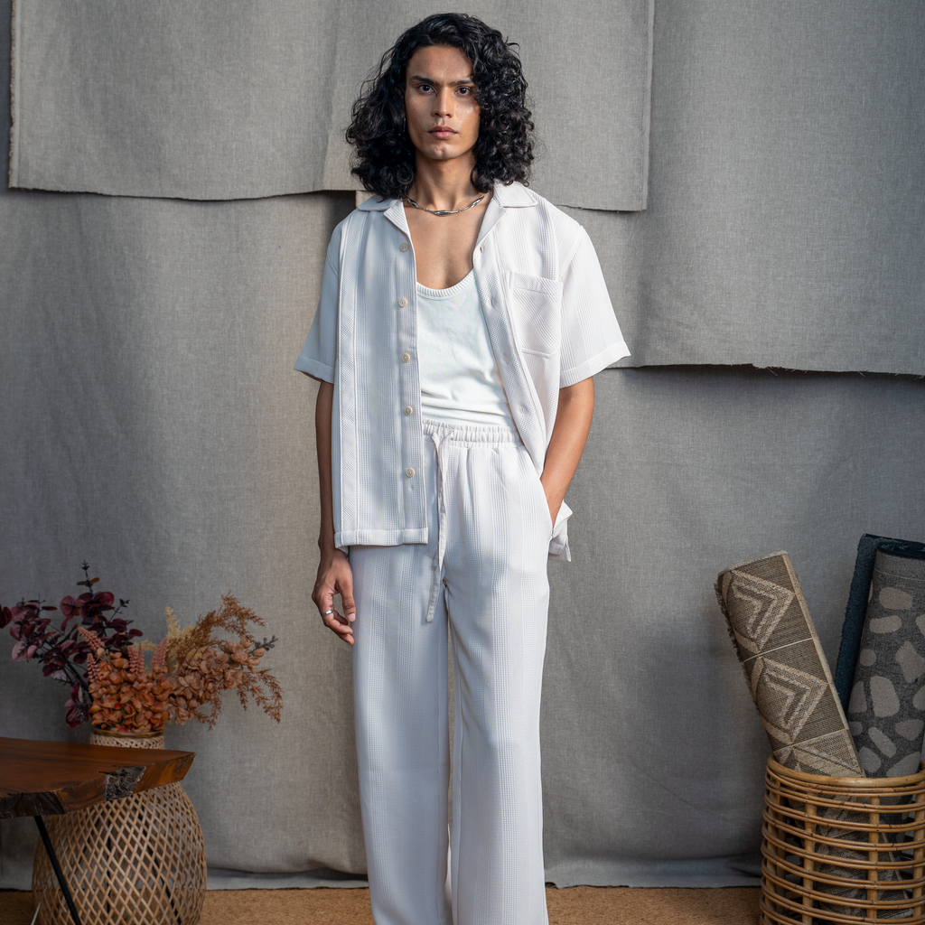 BMW DRAWSTRING TROUSER - VANILLA CREAM