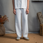 BMW DRAWSTRING TROUSER - VANILLA CREAM