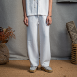 BMW DRAWSTRING TROUSER- VANILLA CREAM