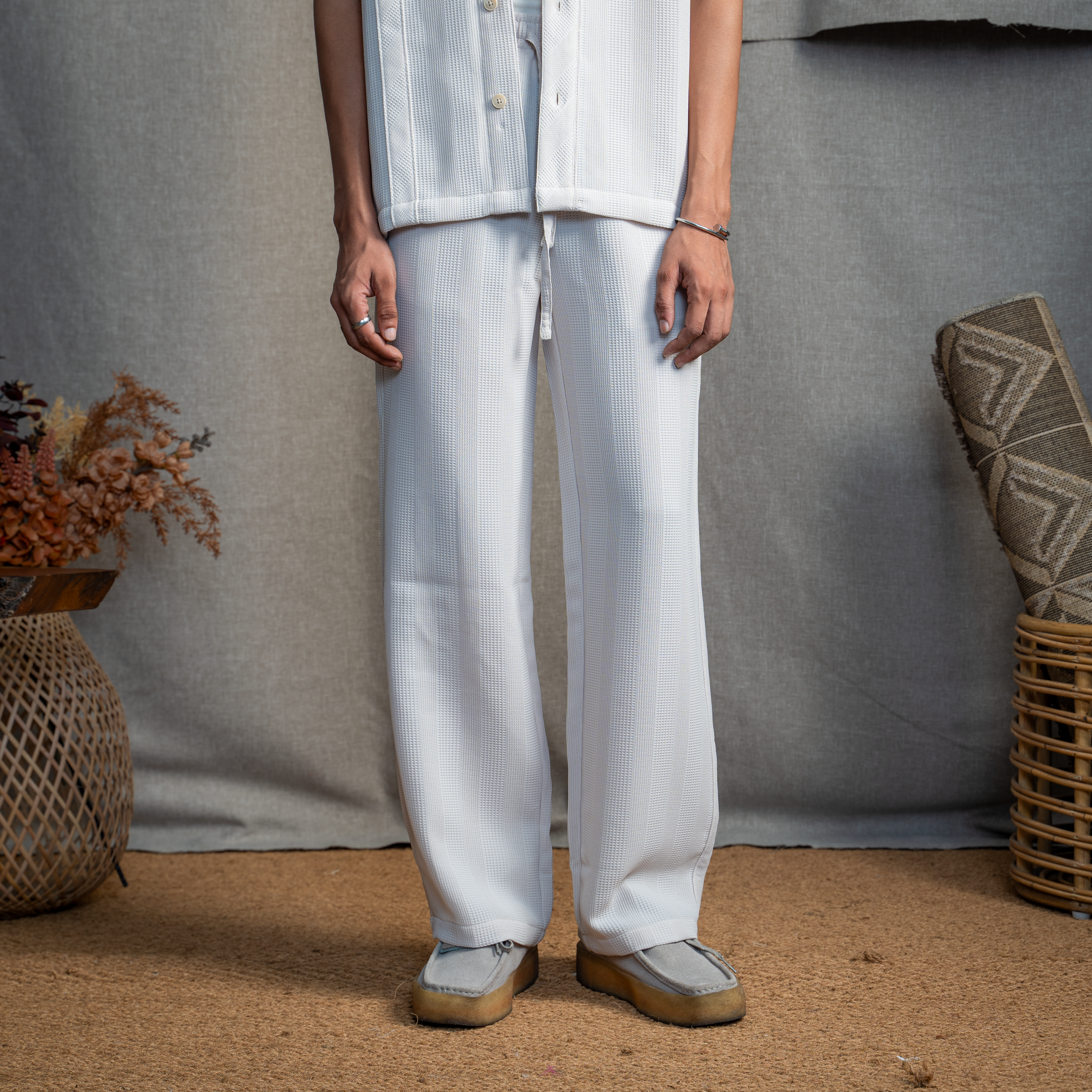BMW DRAWSTRING TROUSER - VANILLA CREAM