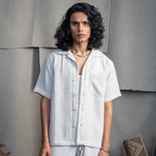 BMW CUBAN COLLAR SHIRT - VANILLA CREAM