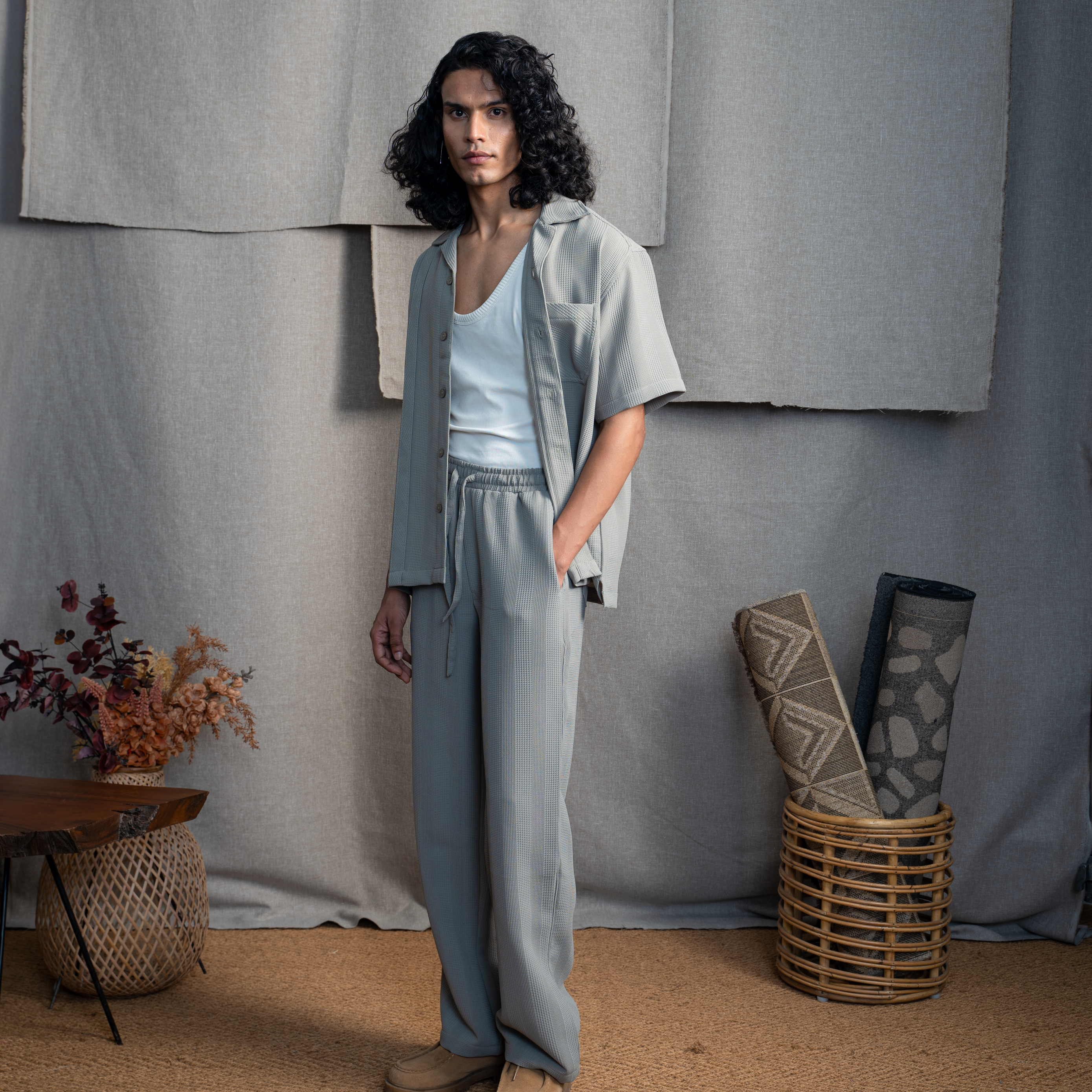 BMW DRAWSTRING TROUSER - MINT SAGE