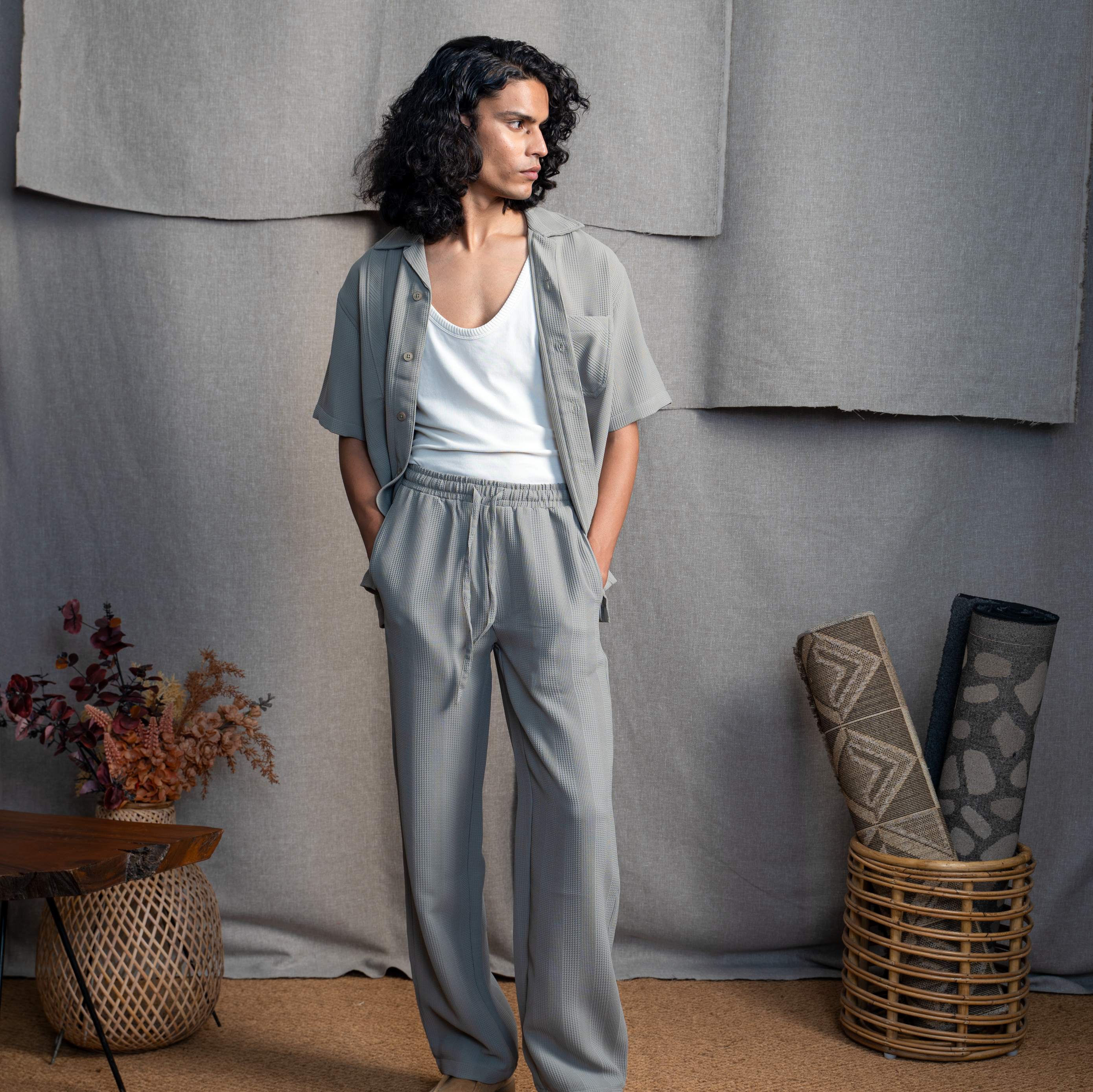 BMW DRAWSTRING TROUSER - MINT SAGE