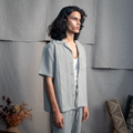 BMW CUBAN COLLAR SHIRT - MINT SAGE
