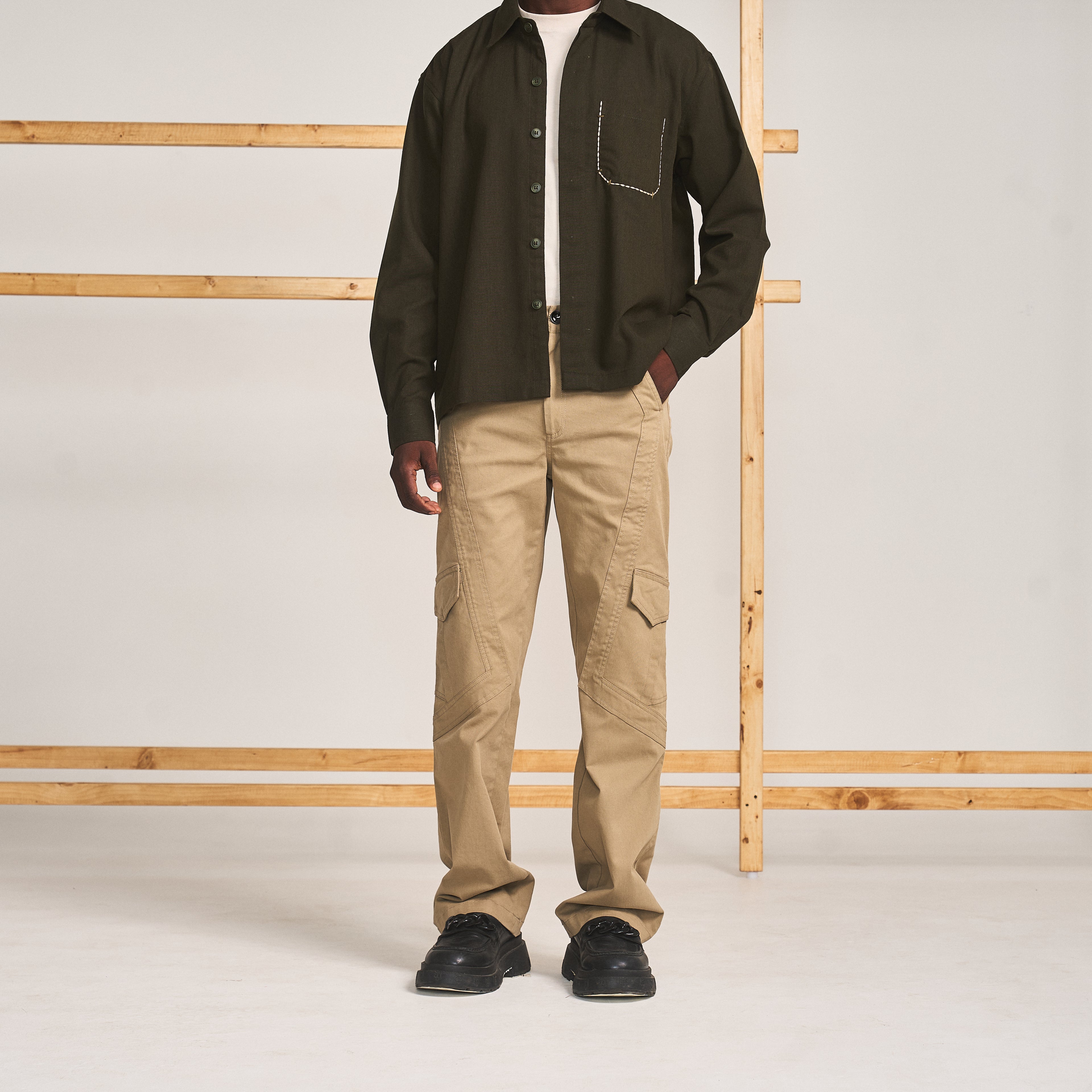 OUT SEAM PANEL CARGO - KHAKI