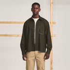 TACKED POCKET SHIRT - OLIVE