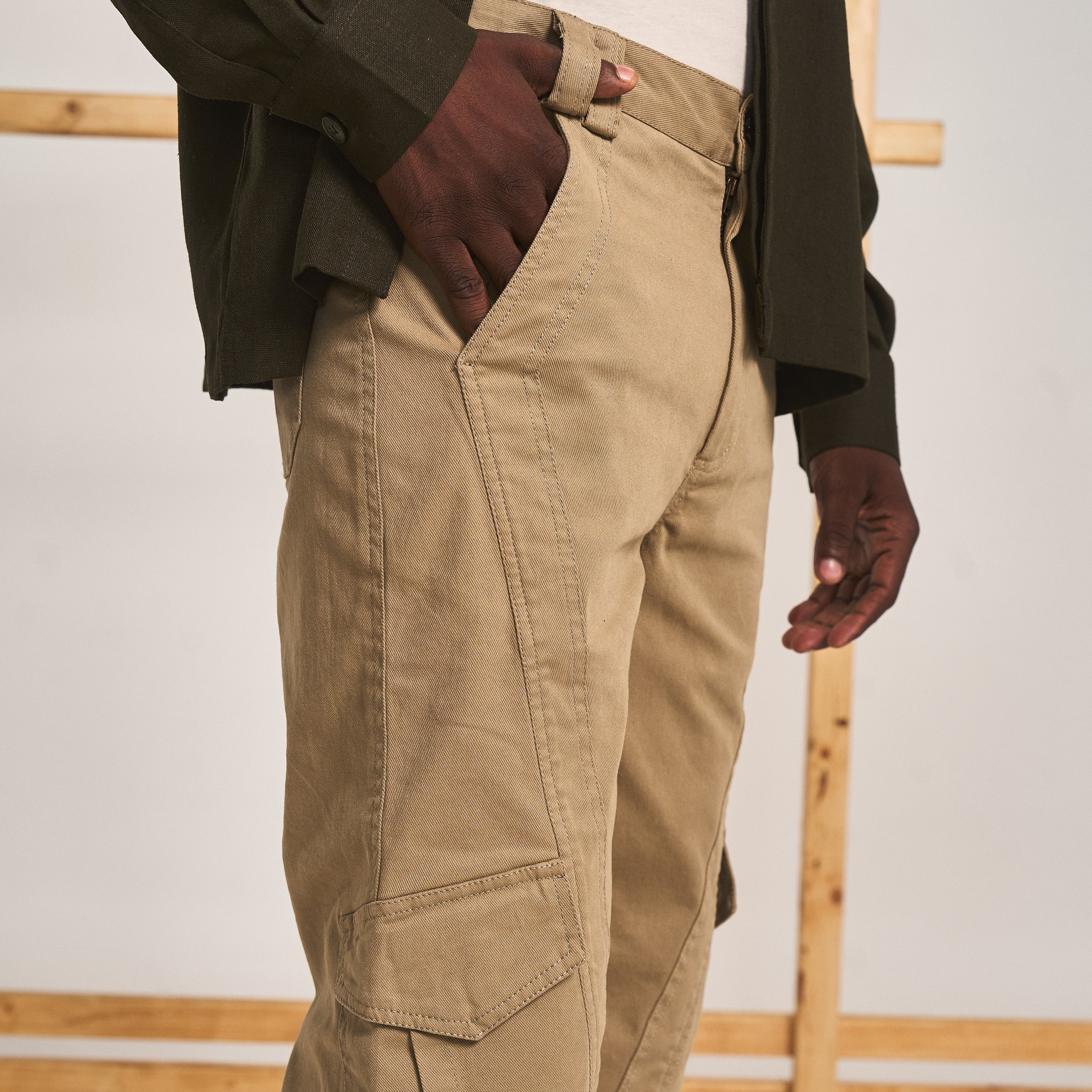 OUT SEAM PANEL CARGO - KHAKI