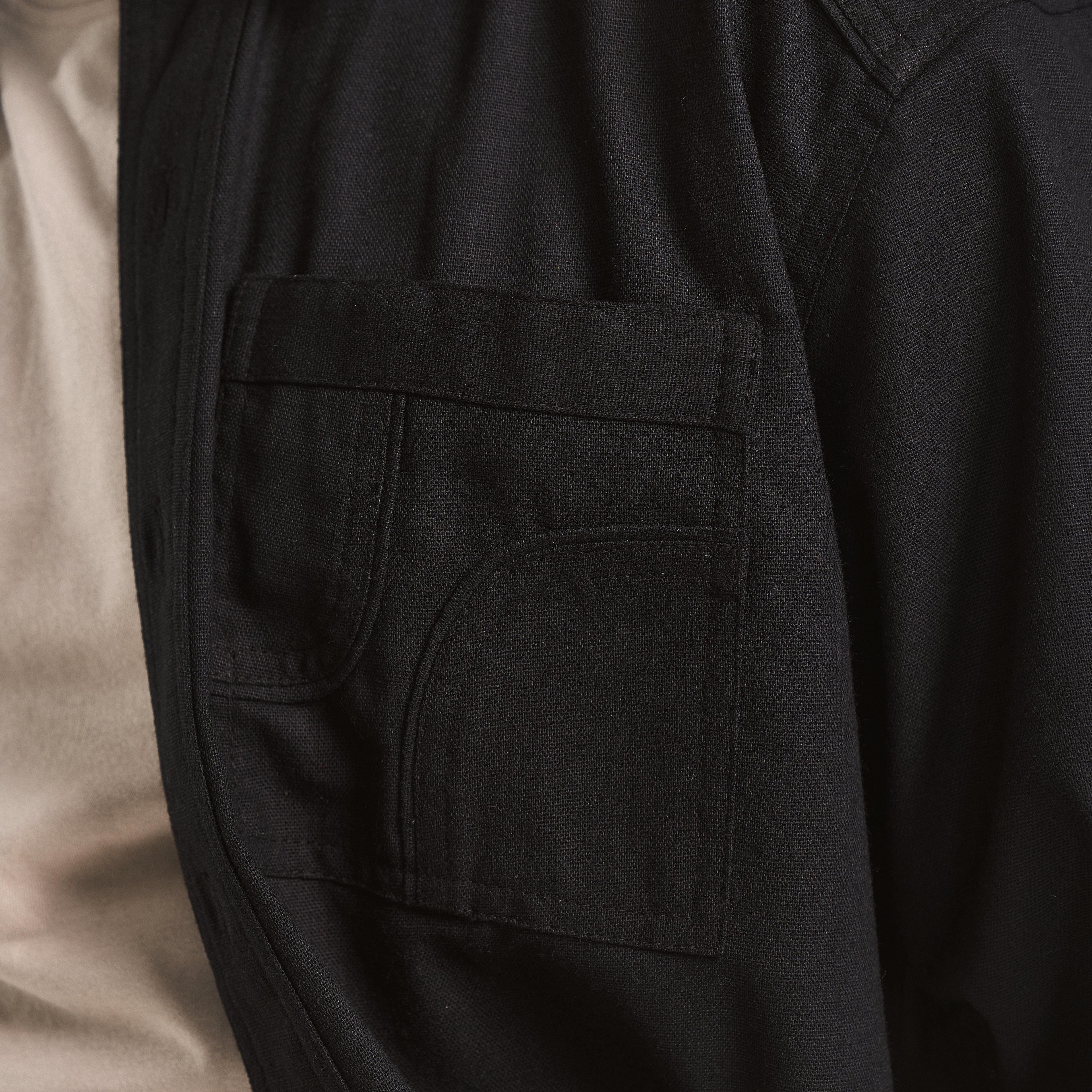 CUT POCKET SHIRT - TRUFFLE