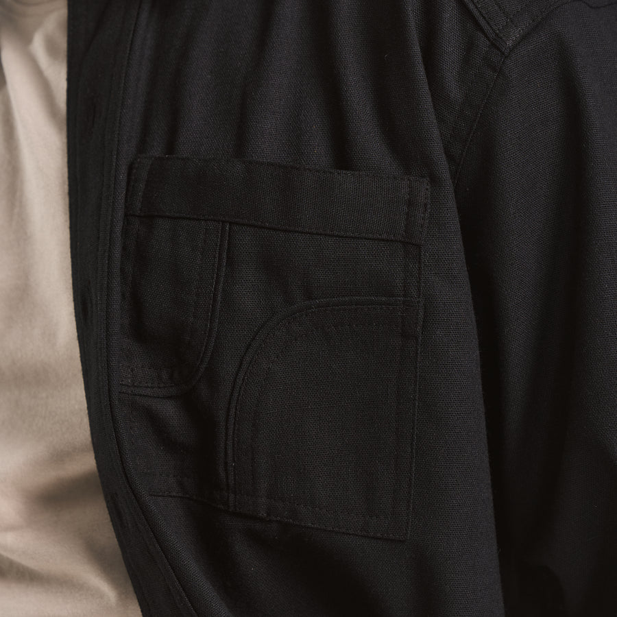 CUT POCKET SHIRT- TRUFFLE
