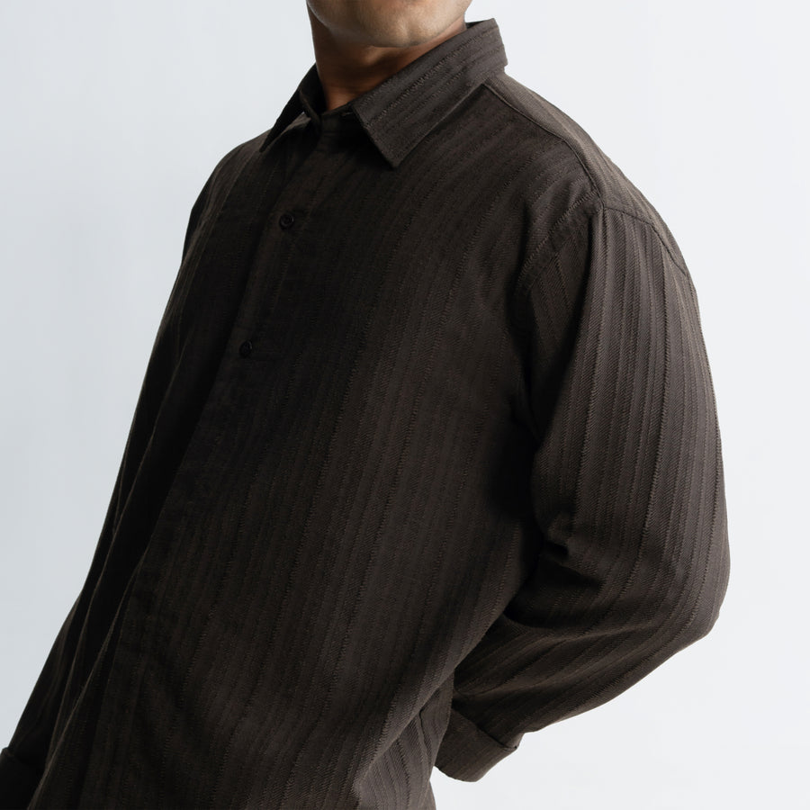 TWINE SHIRT - BROWN