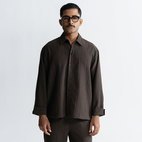 TWINE SHIRT - BROWN
