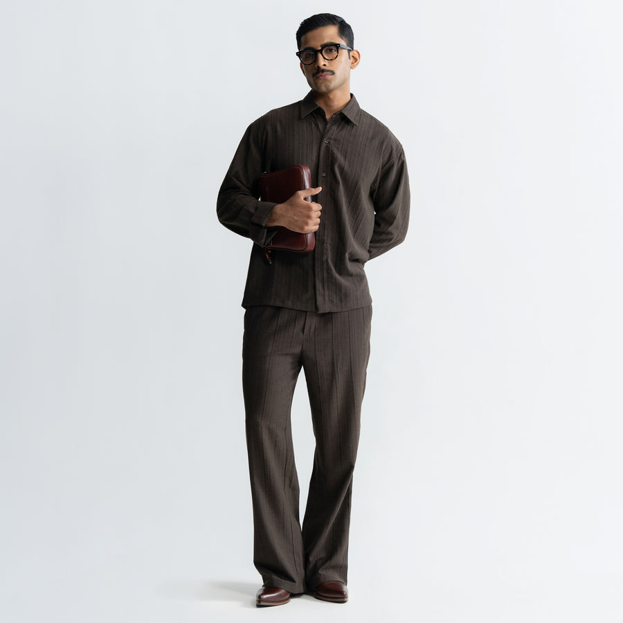 TWINE PANTS - BROWN