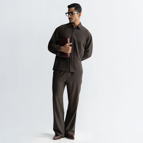 TWINE SHIRT - BROWN