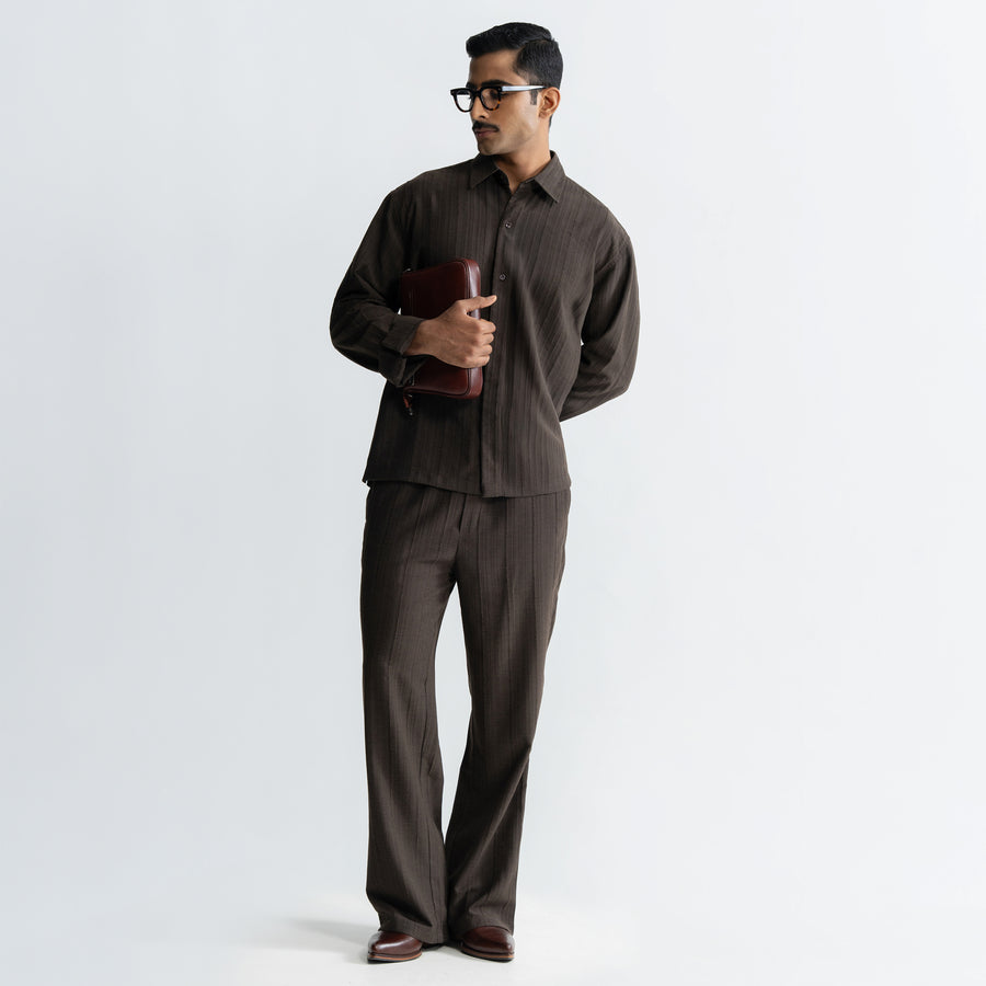 TWINE SHIRT - BROWN