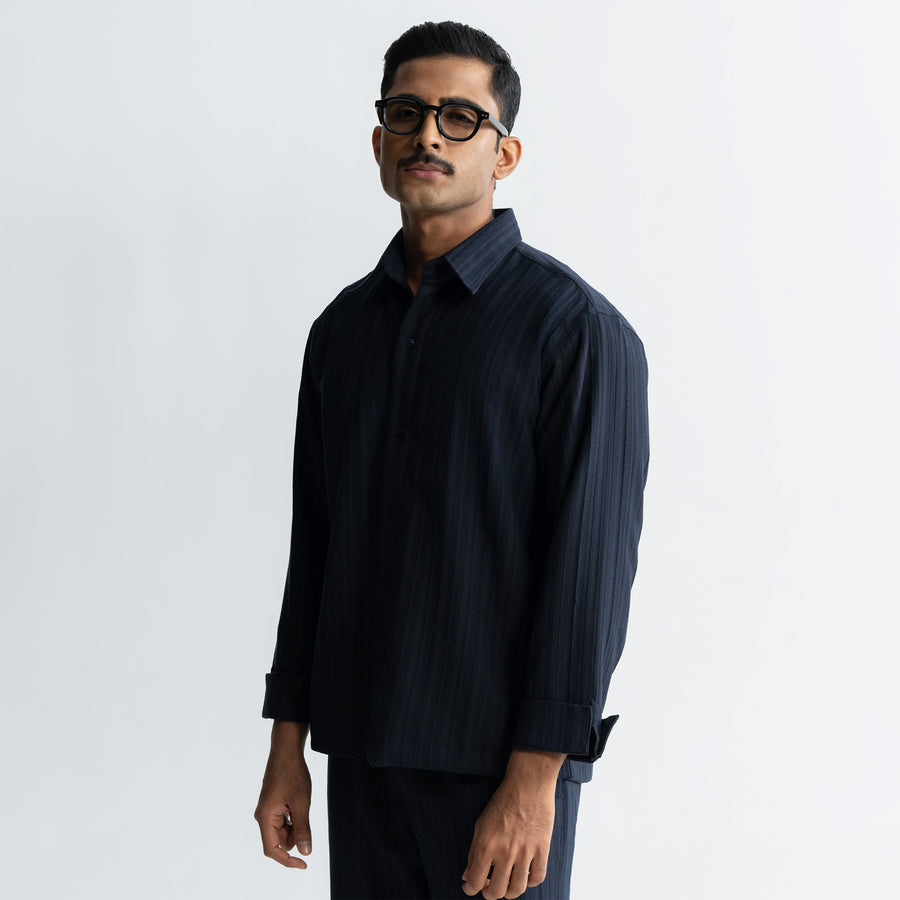 TWINE SHIRT - NAVY