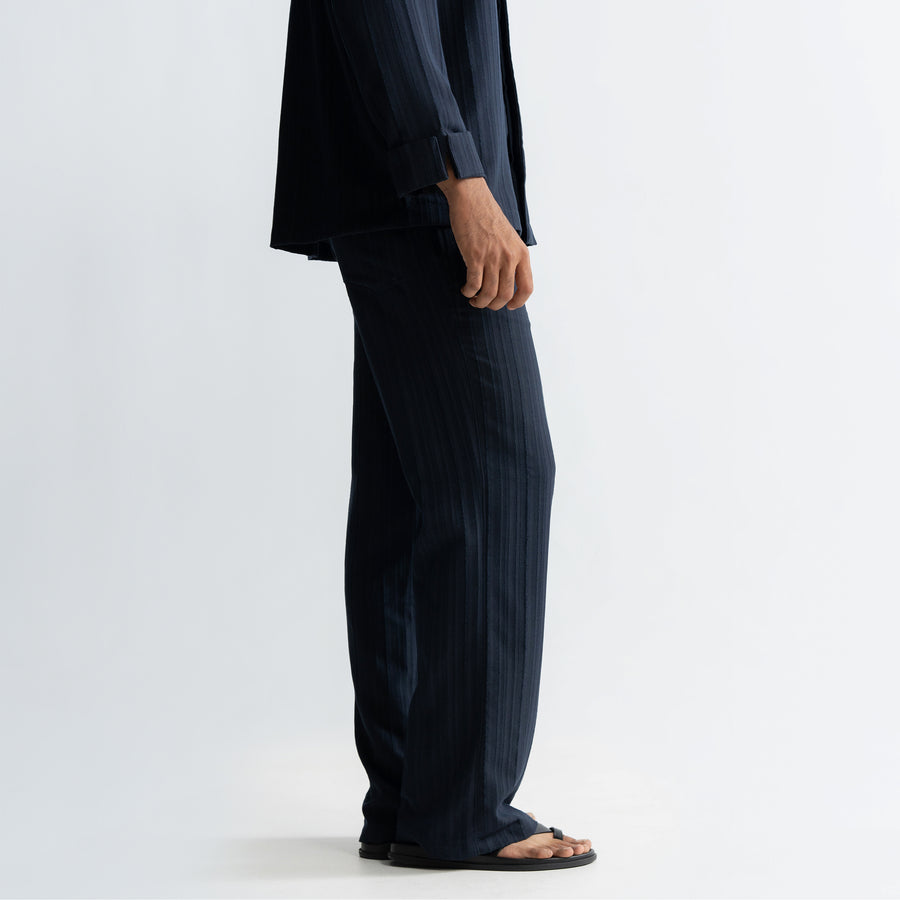 TWINE PANTS - NAVY