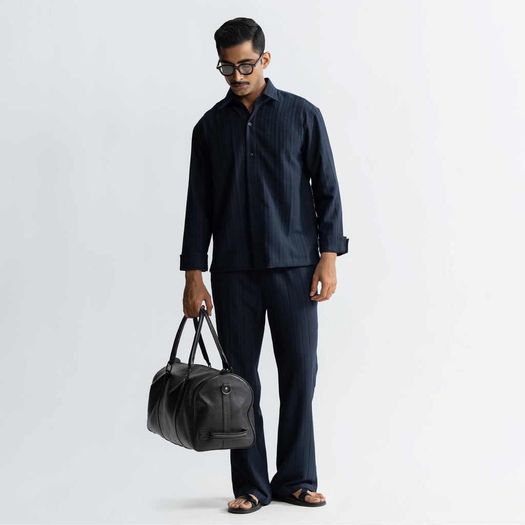 TWINE PANTS - NAVY