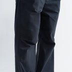 KNEE DART COTTON PANTS - NAVY