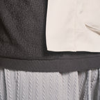 TEXTURED KNIT T-SHIRT - GRANITE
