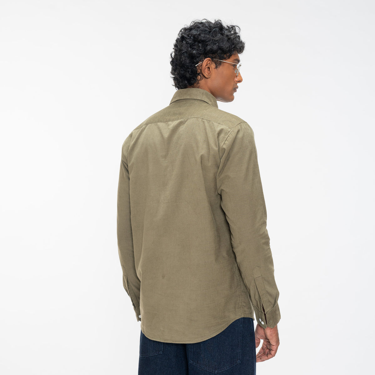 CORDUROY SHIRT - OLIVE
