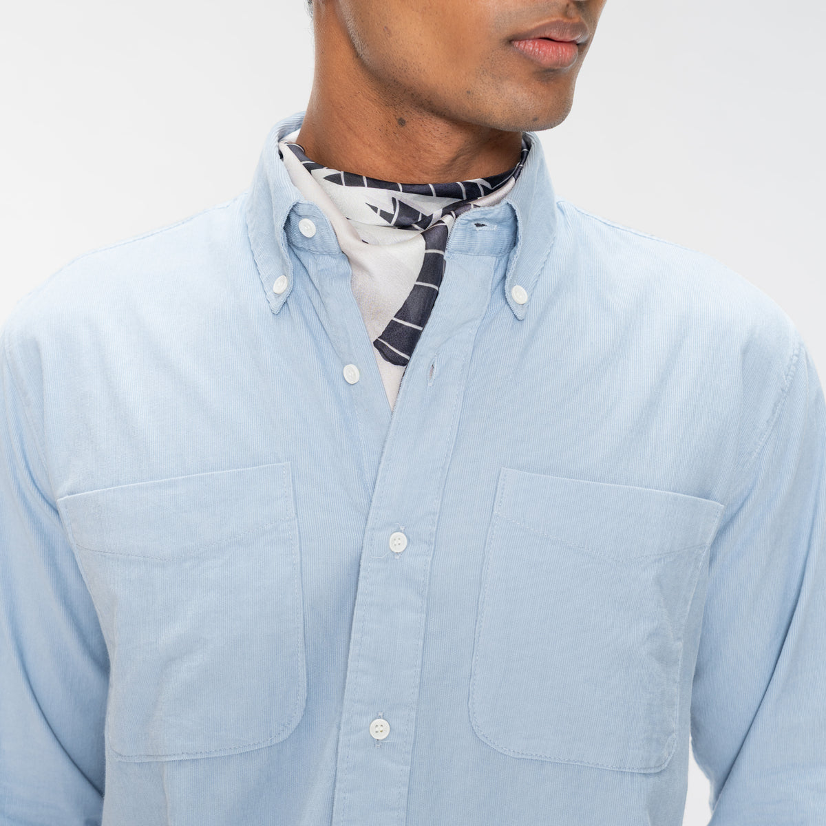 CORDUROY SHIRT - SKY BLUE