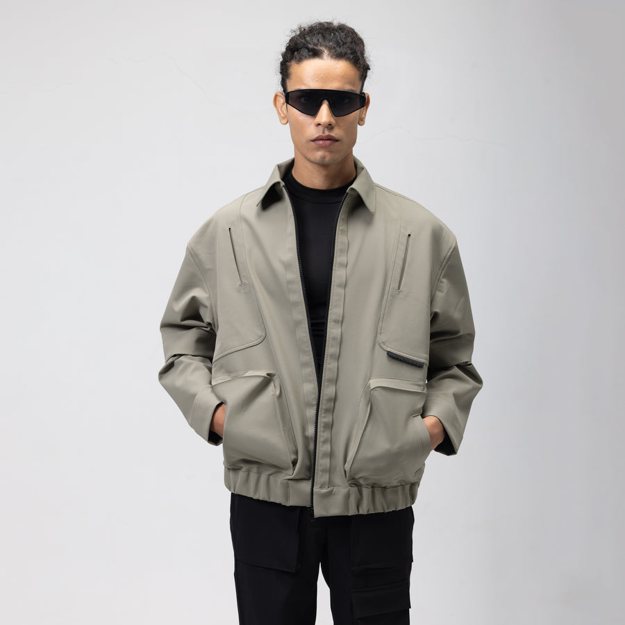 FUNCTIONAL TRACK ZIPPER - MINT CHIP