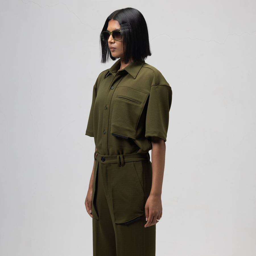 SLING POCKET SHIRT - PICKLE GREEN