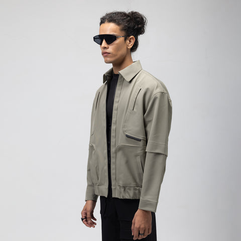 FUNCTIONAL TRACK ZIPPER - MINT CHIP