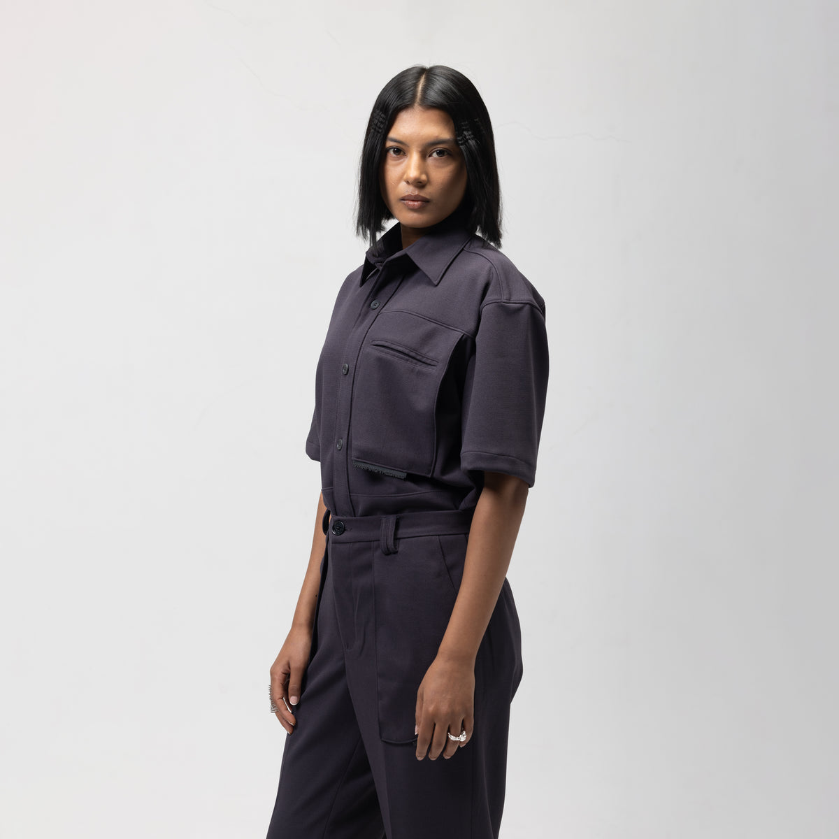 SLING POCKET SHIRT - ASH GREY