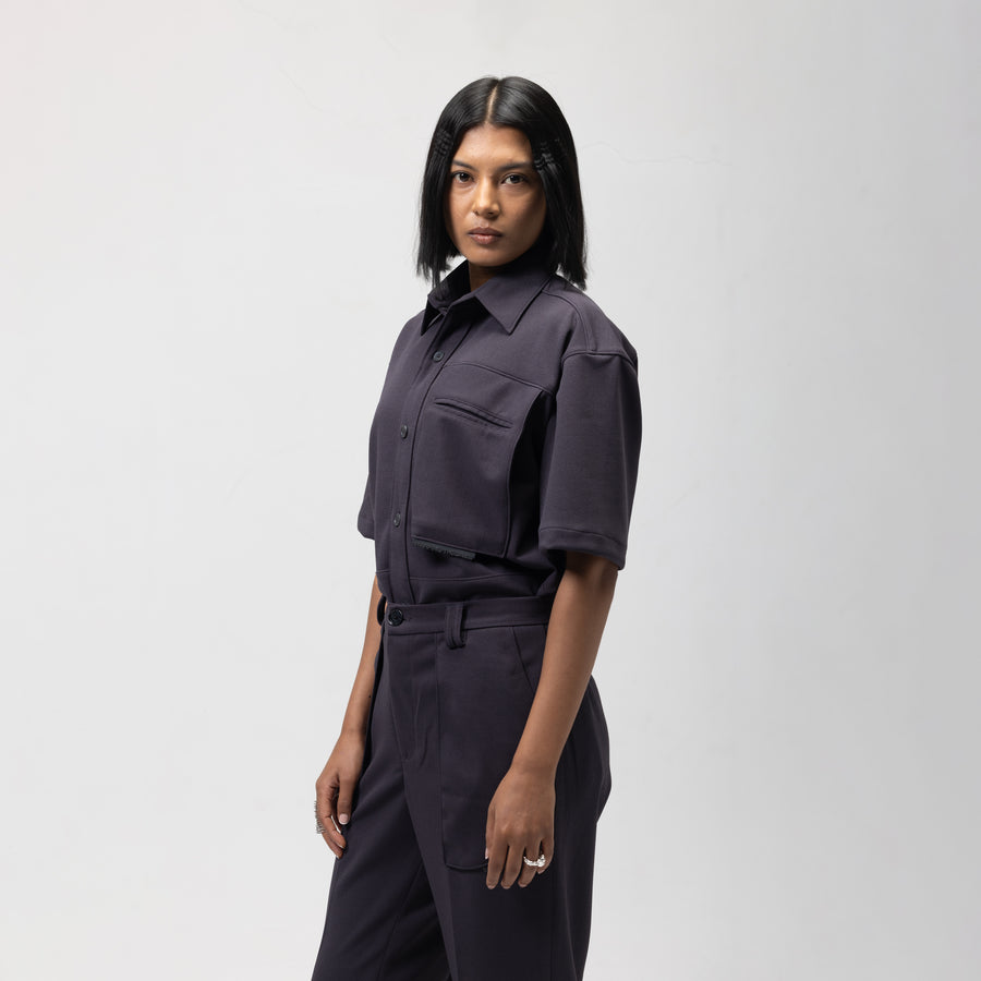 SLING POCKET SHIRT - ASH GREY